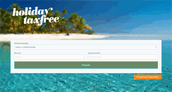 Desktop Screenshot of holidaytaxfree.fi