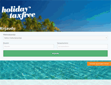 Tablet Screenshot of holidaytaxfree.fi