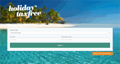 Desktop Screenshot of holidaytaxfree.se